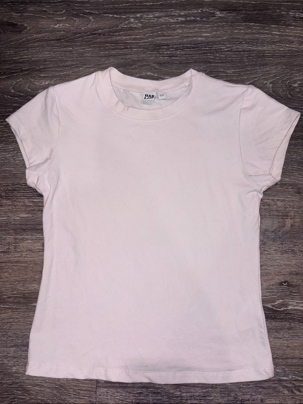 Harlow Pale Pink Short Sleeve Crewneck Tee - Women